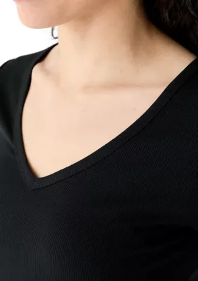 Women's Ribbed Knit Top