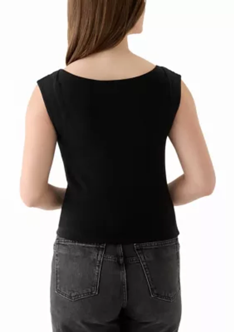 Women's Boat Neck Tank Top