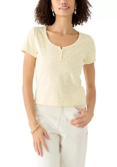 Women's Short Sleeve Henley T-Shirt