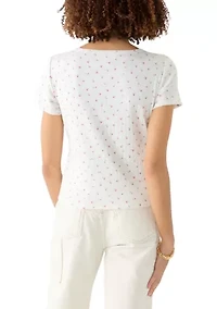 Women's Short Sleeve Henley T-Shirt