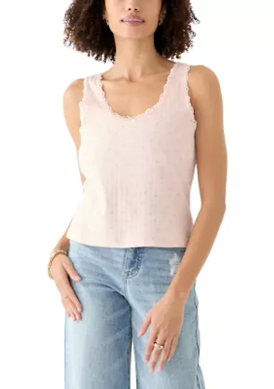 Women's Pointelle Tank Top