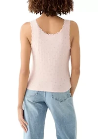 Women's Pointelle Tank Top