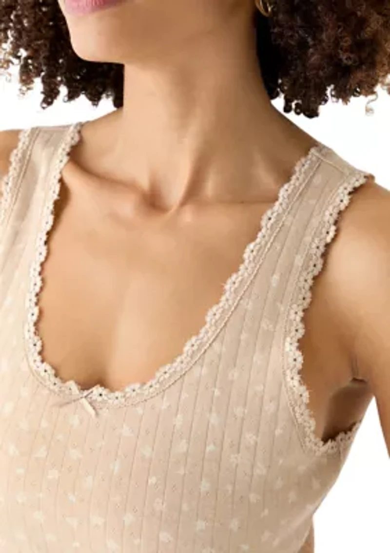 Women's Pointelle Tank Top