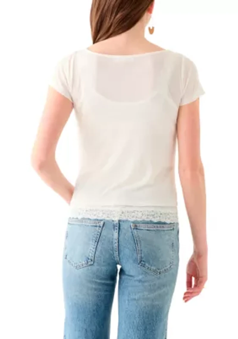 Women's Scoop Neck Knit Top