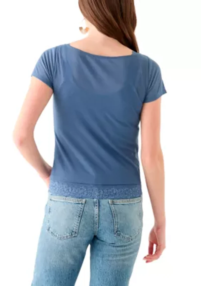Women's Scoop Neck Knit Top