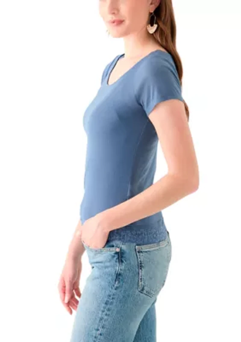 Women's Scoop Neck Knit Top
