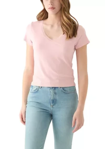 Women's T-Shirt with Lace Trim