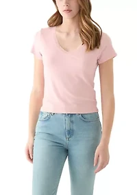 Women's T-Shirt with Lace Trim