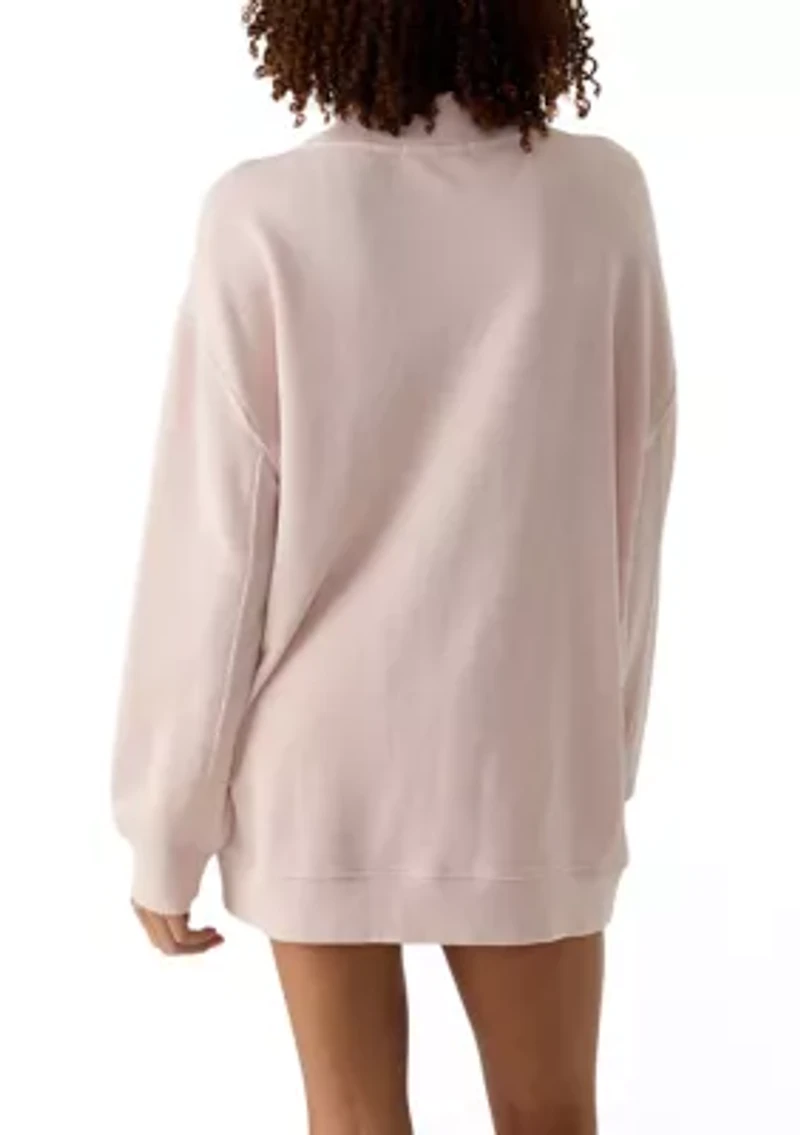 Women's Oversized V-Neck Sweatshirt