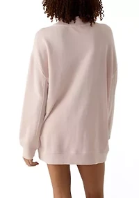 Women's Oversized V-Neck Sweatshirt