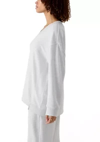 Women's Oversized V-Neck Sweatshirt