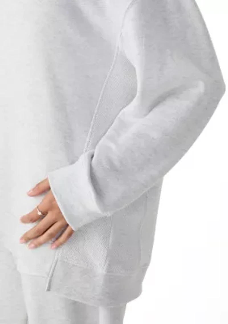 Women's Oversized V-Neck Sweatshirt