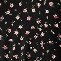Plus Short Sleeve Tiered Floral Dress