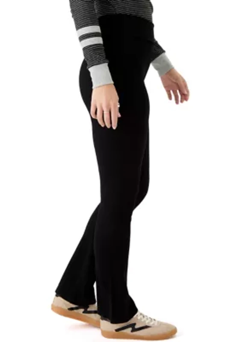 Women's Foldover Waist Flare Pants