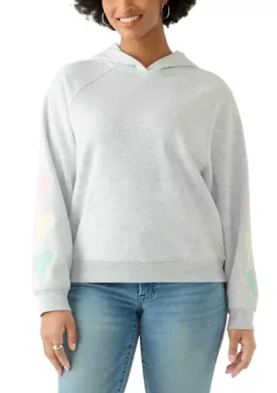 Women's 3 Hearts Raglan Sleeve Hoodie