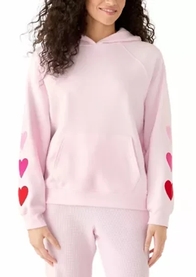 Women's 3 Hearts Raglan Sleeve Hoodie