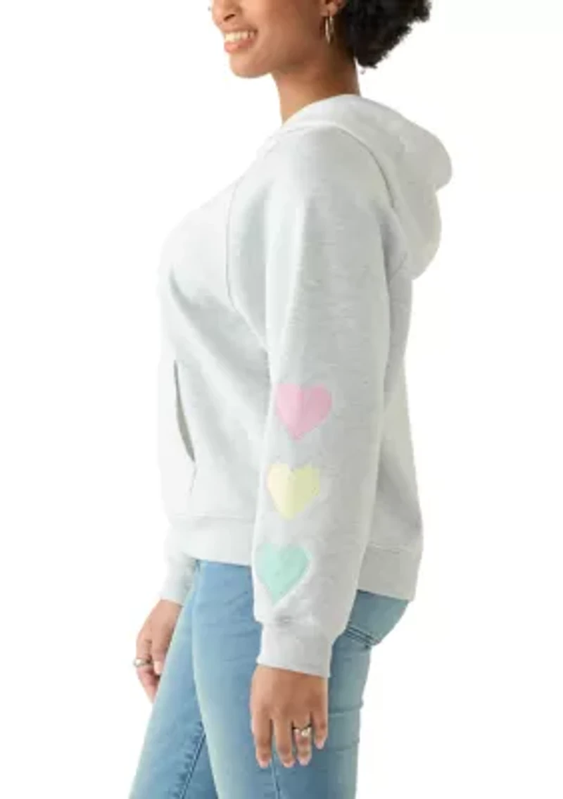 Women's 3 Hearts Raglan Sleeve Hoodie