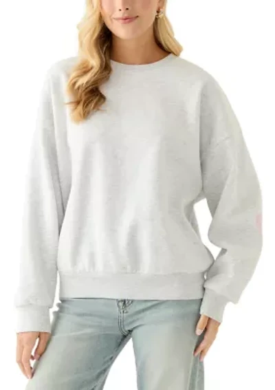 Women's Sweatshirt with Elbow Patch