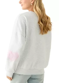 Women's Sweatshirt with Elbow Patch