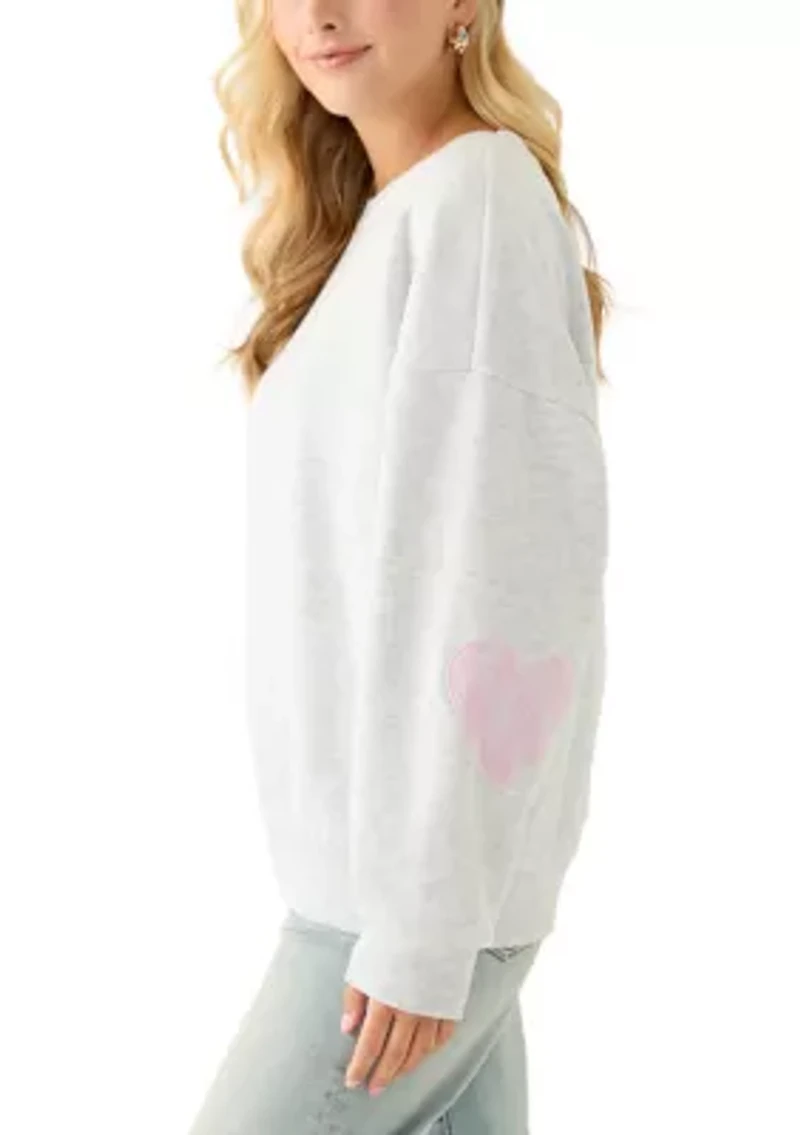 Women's Sweatshirt with Elbow Patch