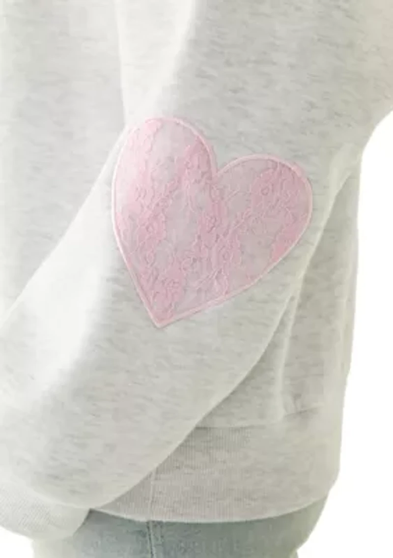 Women's Sweatshirt with Elbow Patch