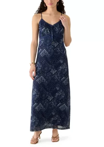 Women's Sweetheart Lace Bodice Maxi Dress