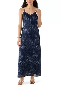 Women's Sweetheart Lace Bodice Maxi Dress