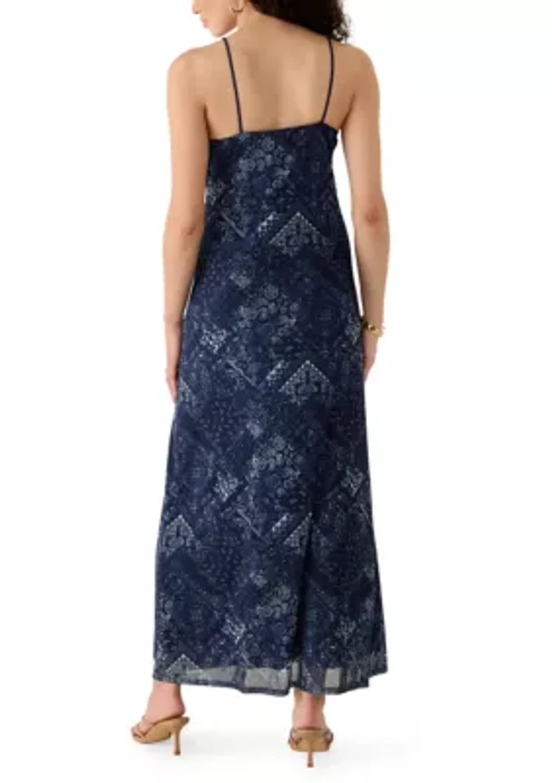 Women's Sweetheart Lace Bodice Maxi Dress