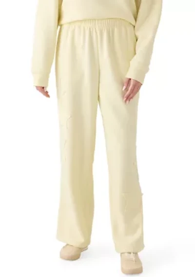 Women's Wide Leg Sweatpants with Appliqué