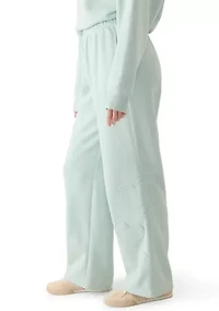 Women's Wide Leg Sweatpants with Appliqué