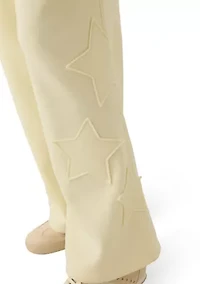 Women's Wide Leg Sweatpants with Appliqué