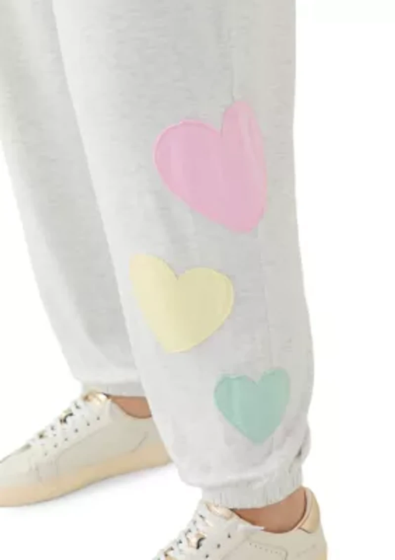 Plus Pull On Joggers with Embroidery