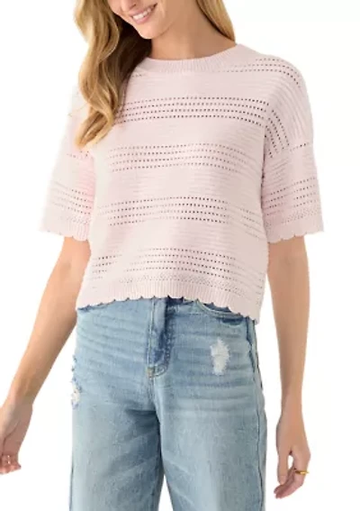 Women's Scallop Edge Sweater