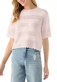 Women's Scallop Edge Sweater