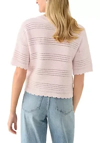 Women's Scallop Edge Sweater