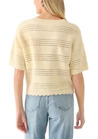 Women's Scallop Edge Sweater