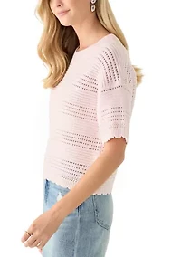 Women's Scallop Edge Sweater