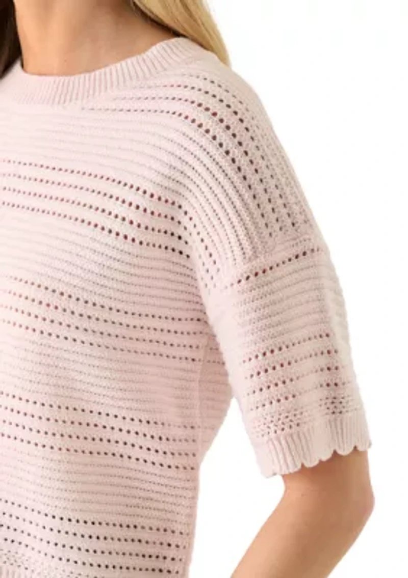 Women's Scallop Edge Sweater