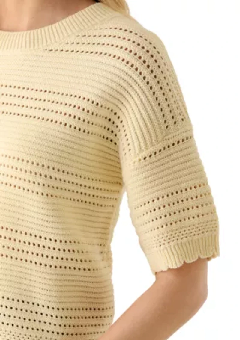 Women's Scallop Edge Sweater