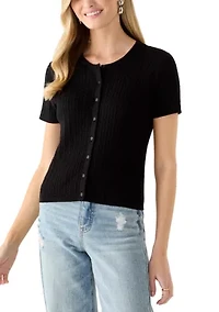 Women's Cable Knit Button Down Cardigan