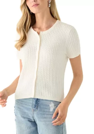 Women's Cable Knit Button Down Cardigan