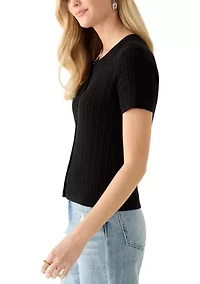 Women's Cable Knit Button Down Cardigan