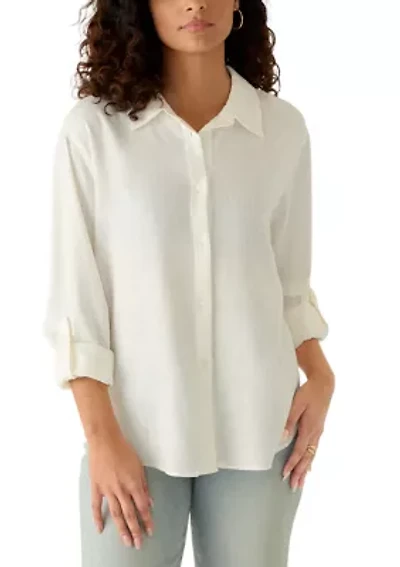 Women's Basic Button Down Shirt