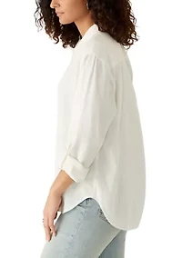 Women's Basic Button Down Shirt