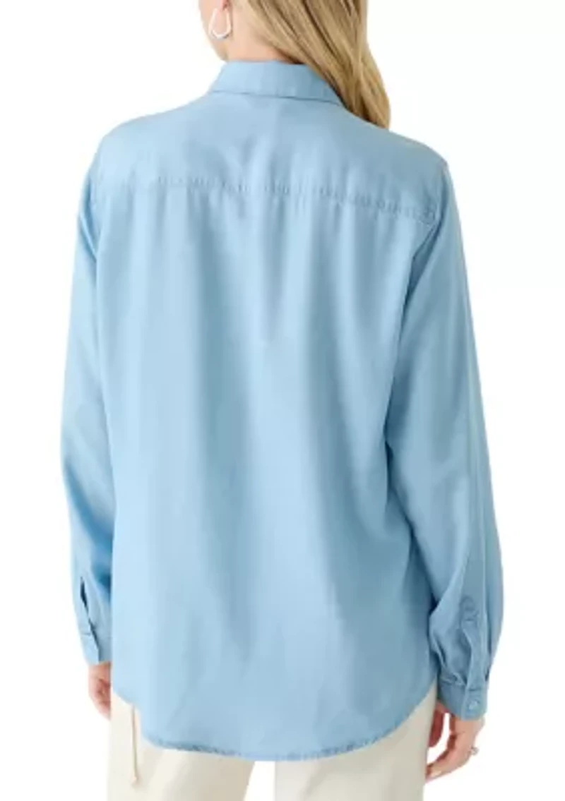 Women's Woven Button Down Shirt