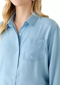 Women's Woven Button Down Shirt