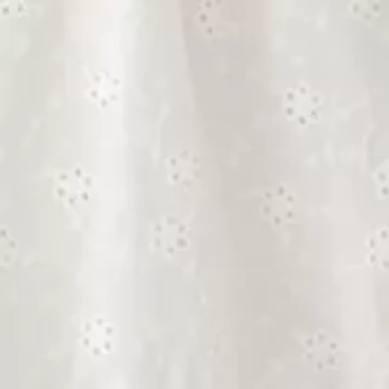 Women's Smocked Bodice Eyelet Tier Mini Dress