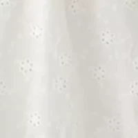 Women's Smocked Bodice Eyelet Tier Mini Dress
