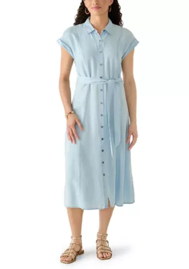 Women's Collared Button Down Dress
