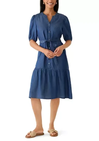 Women's Button Front Shirtdress